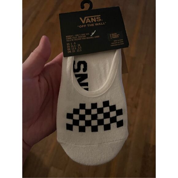 Vans Yourh No Show Socks 3pk - Picture 1 of 3